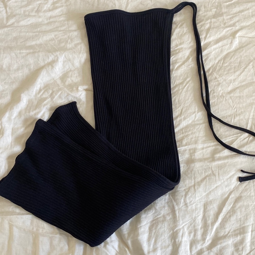 Baserange Black Maxi Wrap Skirt- Size M